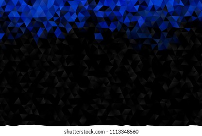 Dark BLUE vector abstract mosaic pattern. Creative geometric illustration in with gradient. The textured pattern can be used for background.