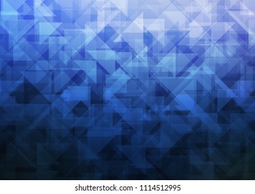 Dark BLUE vector abstract mosaic abstract mosaic. A vague abstract illustration with gradient. A completely new design for your business.