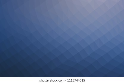 Dark BLUE vector abstract mosaic pattern. A completely new color illustration in a vague style. The completely new template can be used for your brand book.