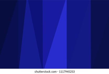 Dark BLUE vector abstract mosaic background. Colorful abstract illustration with gradient. A new texture for your design.