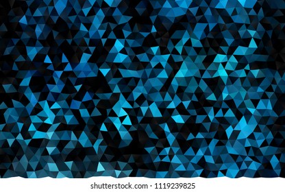 Dark BLUE vector abstract mosaic background. Brand new colored illustration in blurry style with gradient. The completely new template can be used for your brand book.