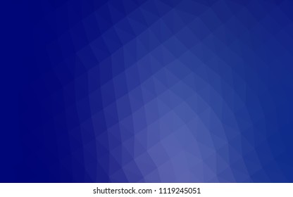 Dark BLUE vector abstract mosaic background. Glitter abstract illustration with an elegant design. A completely new template for your business design.