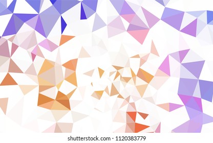 Dark BLUE vector abstract mosaic pattern. A sample with polygonal shapes. Brand new design for your business.