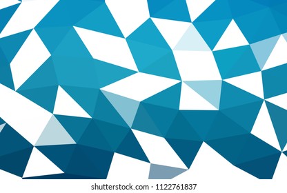 Dark BLUE vector abstract mosaic abstract mosaic. A completely new color illustration in a vague style. Brand new design for your business.