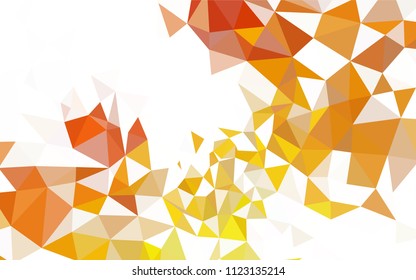 Dark BLUE vector abstract mosaic pattern. Triangular geometric sample with gradient.  Brand new style for your business design.