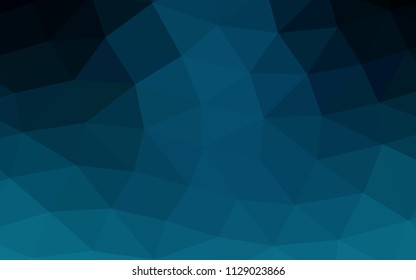 Dark BLUE vector abstract mosaic abstract mosaic. A vague abstract illustration with gradient. The completely new template can be used for your brand book.