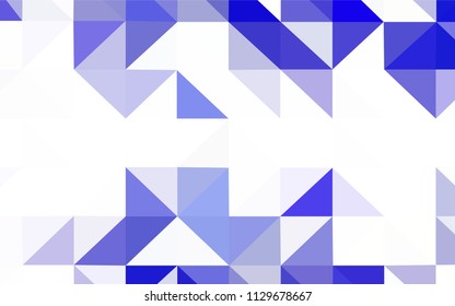 Dark BLUE vector abstract mosaic background. Modern abstract illustration with triangles. Brand new design for your business.