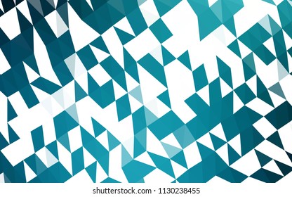 Dark BLUE vector abstract mosaic background. Creative geometric illustration in Origami style with gradient. The best triangular design for your business.
