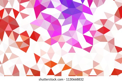 Dark BLUE vector abstract mosaic backdrop. Modern abstract illustration with triangles. Best triangular design for your business.