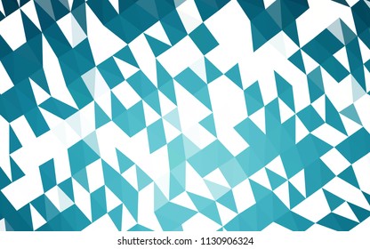 Dark BLUE vector abstract mosaic pattern. Shining illustration, which consist of triangles. Brand new style for your business design.