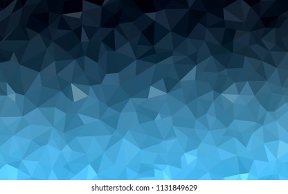 Dark BLUE vector abstract mosaic pattern. A sample with polygonal shapes. A completely new design for your leaflet.