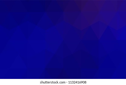 Dark BLUE vector abstract mosaic backdrop. Elegant bright polygonal illustration with gradient. Template for cell phone's backgrounds.