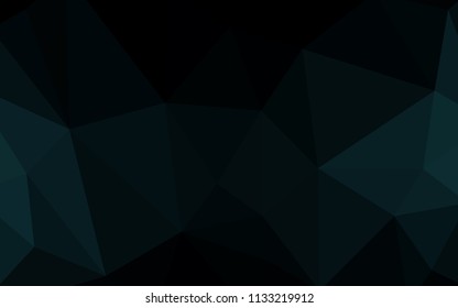 Dark BLUE vector abstract mosaic background. Colorful illustration in abstract style with triangles. A completely new design for your leaflet.