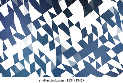 Dark BLUE vector abstract mosaic background. Brand new colored illustration in blurry style with gradient. Brand new style for your business design.