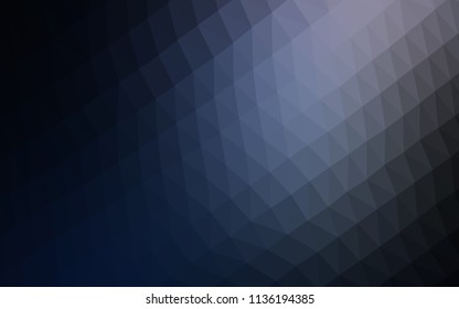Dark BLUE vector abstract mosaic pattern. Colorful illustration in abstract style with gradient. A completely new design for your business.