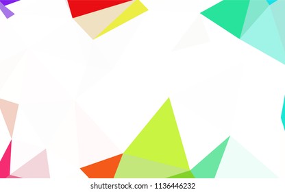Dark BLUE vector abstract mosaic pattern. Modern abstract illustration with triangles. Pattern for a brand book's backdrop.