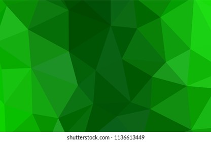 Dark BLUE vector abstract mosaic background. Creative geometric illustration in Origami style with gradient. Polygonal design for your web site.