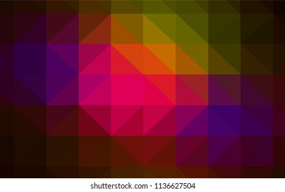 Dark BLUE vector abstract mosaic pattern. Modern abstract illustration with triangles. Completely new template for your banner.