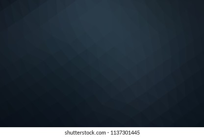 Dark BLUE vector abstract mosaic template. An elegant bright illustration with gradient. A new texture for your design.
