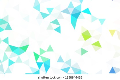Dark BLUE vector abstract mosaic pattern. Colorful illustration in polygonal style with gradient. Brand new style for your business design.