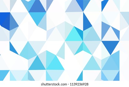 Dark BLUE vector abstract mosaic background. Colorful abstract illustration with triangles. Pattern for a brand book's backdrop.