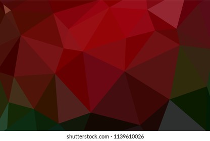 Dark BLUE vector abstract mosaic backdrop. Shining colorful illustration with triangles. Best triangular design for your business.