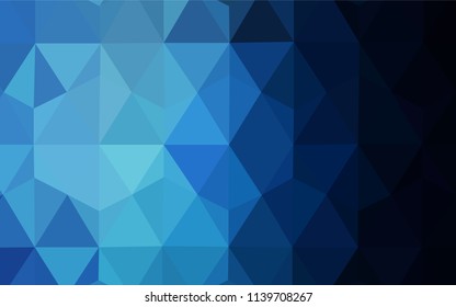 Dark BLUE vector abstract mosaic pattern. Modern abstract illustration with triangles. A new texture for your web site.