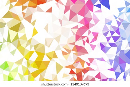 Dark BLUE vector abstract mosaic background. Shining colorful illustration with triangles. Pattern for a brand book's backdrop.