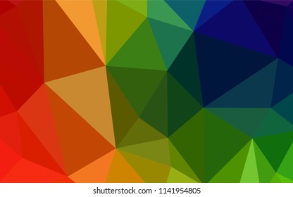 Dark BLUE vector abstract mosaic backdrop. Glitter abstract illustration with an elegant triangles. A new texture for your web site.