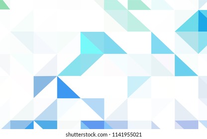 Dark BLUE vector abstract mosaic background. Glitter abstract illustration with an elegant triangles. Brand new style for your business design.
