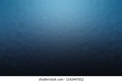 Dark BLUE vector abstract mosaic background. An elegant bright illustration with gradient. The textured pattern can be used for background.