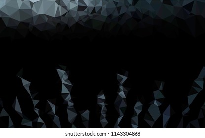 Dark BLUE vector abstract mosaic pattern. A completely new color illustration in a vague style. The textured pattern can be used for background.