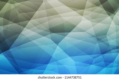 Dark BLUE vector abstract mosaic backdrop. Polygonal abstract illustration with gradient. Pattern for a brand book's backdrop.