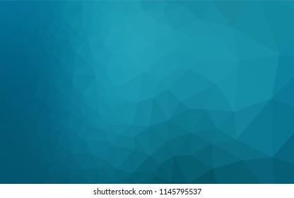 Dark BLUE vector abstract mosaic pattern. Colorful illustration in abstract style with gradient. A completely new template for your business design.