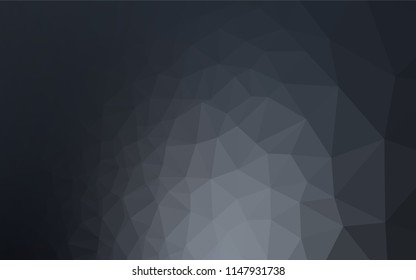 Dark BLUE vector abstract mosaic background. A sample with polygonal shapes. A new texture for your design.
