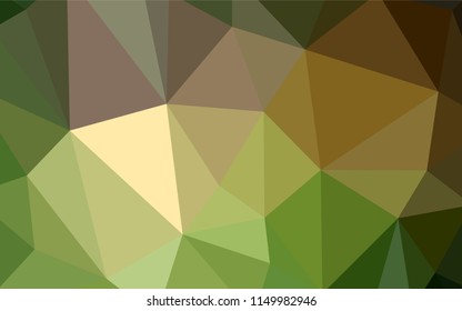 Dark BLUE vector abstract mosaic backdrop. Colorful illustration in polygonal style with gradient. Polygonal design for your web site.
