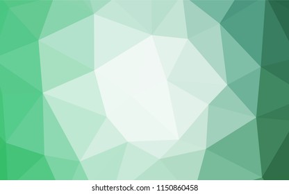 Dark BLUE vector abstract mosaic backdrop. Shining colorful illustration with triangles. Polygonal design for your web site.
