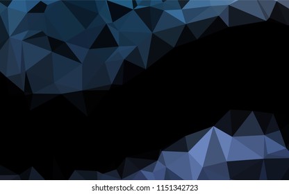 Dark BLUE vector abstract mosaic background. Colorful abstract illustration with gradient. A completely new template for your business design.