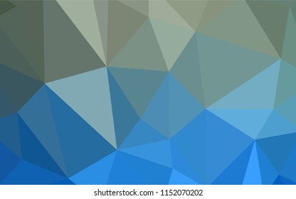 Dark BLUE vector abstract mosaic background. Creative geometric illustration in Origami style with gradient. Template for cell phone's backgrounds.