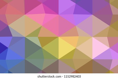 Dark BLUE vector abstract mosaic pattern. Modern geometrical abstract illustration with gradient. That pattern can be used as a part of a brand book.