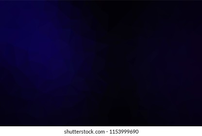 Dark BLUE vector abstract mosaic backdrop. Creative geometric illustration in Origami style with gradient. Brand new design for your business.