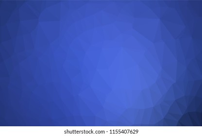 Dark BLUE vector abstract mosaic backdrop. A vague abstract illustration with gradient. The completely new template can be used for your brand book.
