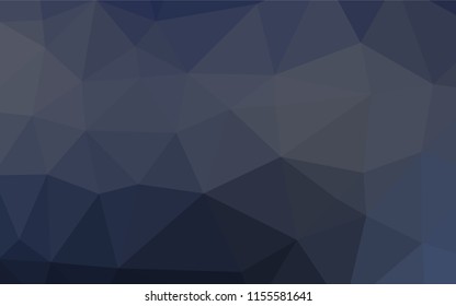 Dark BLUE vector abstract mosaic background. A completely new color illustration in a vague style. A new texture for your design.
