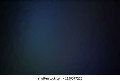 Dark BLUE vector abstract mosaic background. Shining colored illustration in a Brand new style. The completely new template can be used for your brand book.