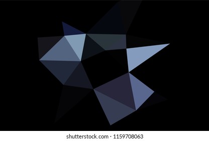 Dark BLUE vector abstract mosaic backdrop. An elegant bright illustration with gradient. The completely new template can be used for your brand book.