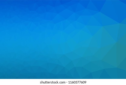 Dark BLUE vector abstract mosaic backdrop. An elegant bright illustration with gradient. A completely new design for your business.