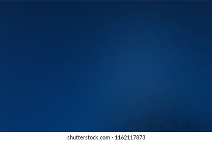 Dark BLUE vector abstract mosaic background. Creative geometric illustration in Origami style with gradient. Brand new design for your business.