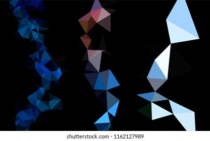 Dark BLUE vector abstract mosaic backdrop. Brand new colored illustration in blurry style with gradient. Brand new style for your business design.