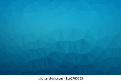 Dark BLUE vector abstract mosaic pattern. An elegant bright illustration with gradient. The polygonal design can be used for your web site.