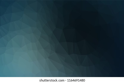 Dark BLUE vector abstract mosaic background. Brand new colored illustration in blurry style with gradient. Brand new design for your business.